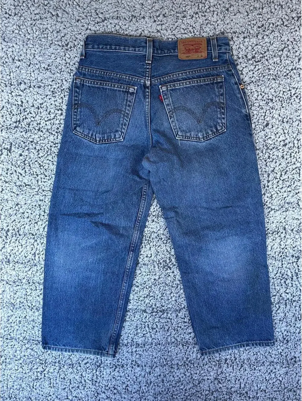 Levi's 550 Relaxed Fit Jeans Husky W29 L25 Youth Boys Medium Wash Cotton